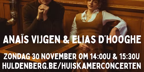 Huiskamerconcert: Equi (Anaïs Vijgen en Elias D'hooge)