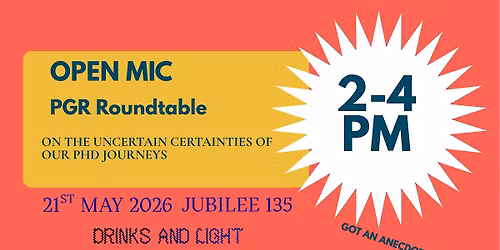 OPEN MIC: PGR Roundtable