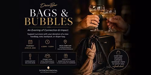 Bags & Bubbles: An Evening of Connection & Impact