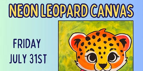 Neon Leopard Canvas