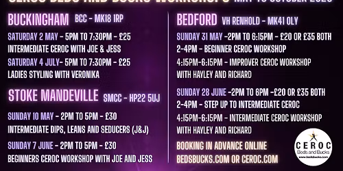 Dips, Leans and Seducers Workshop with Joe and Jess