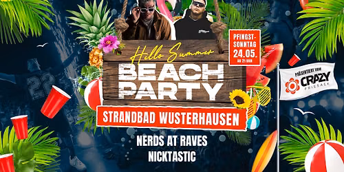 \ud83c\udf34\u2600\ufe0fBEACHPARTY im Strandbad Wusterhausen - SaisonOpening\u2600\ufe0f\ud83c\udf34 | So.24.Mai