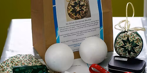 Cream Tea and Craft - Non Stitch Baubles at The Duchy Nursery