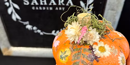 [Oct 25st] Decoupage Concrete Pumpkin Workshop