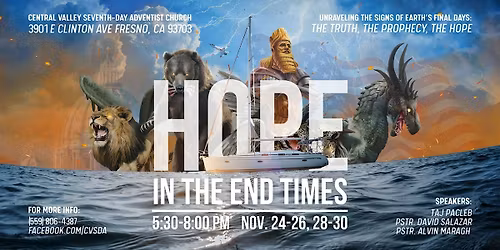 Hope in the End Times Bible Prophecy Seminar