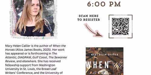 Poetry Reading with Mary Helen Callier