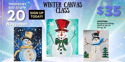 Winter Canvas Class