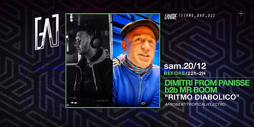 \ud83c\udf34 DIMITRI FROM PANISSE \u00d7 MR BOOM \u2013 B2B \u201cRITMO DIABOLICO\u201d