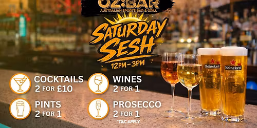 SATURDAY SESH | OZ:BAR | 18.04.26