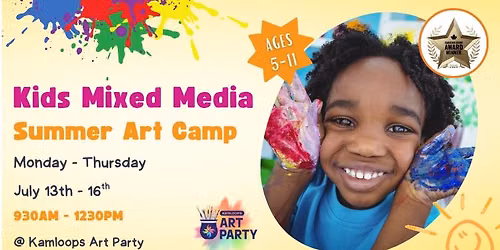 Kids Summer Art Camp - 4 Day Mixed Media (July 13-16)