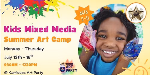 Kids Summer Art Camp - 4 Day Mixed Media (July 13-16)