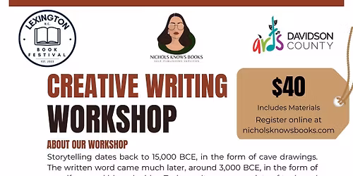 Creative Writing Workshop presented by Lexington Book Festival & Arts Davidson County
