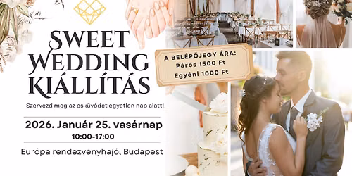 Sweet wedding esk\u00fcv\u0151 ki\u00e1ll\u00edt\u00e1s Budapest 