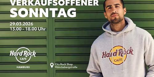 VERKAUFSOFFENER SONNTAG IM CITY ROCK SHOP