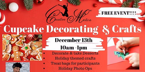 Holiday cupcake decorating and crafts