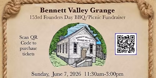153rd Founders Day BBQ\/Picnic Fundraiser