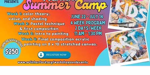 Kids drawing & painting summer camp!