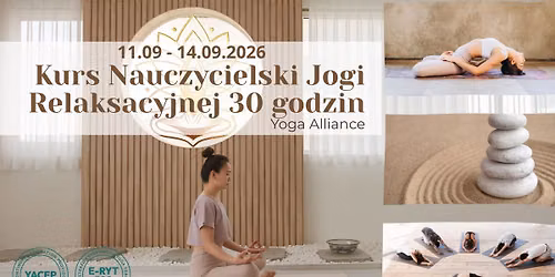Kurs Nauczycielski Jogi Relaksacyjnej 30 godzin