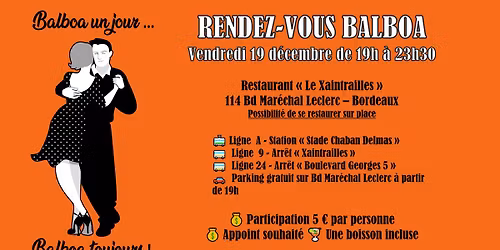 Rendez-Vous BALBOA \u00e0 BORDEAUX