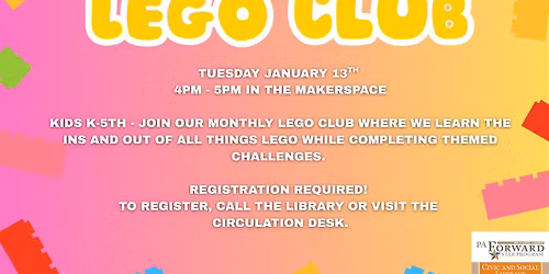LEGO Club - Grades K-5th
