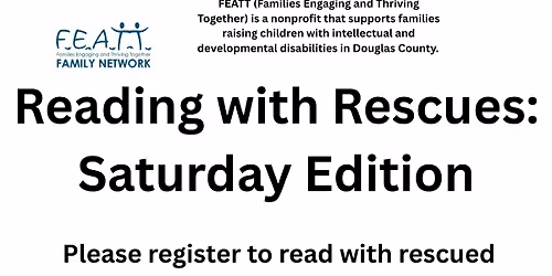 Reading with Rescues:  Saturday Edition