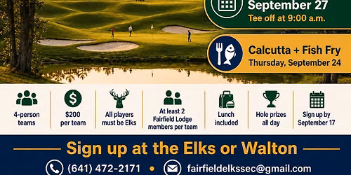 Fairfield Elks Golf Tournament