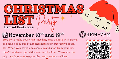 Christmas List Party at Damsel