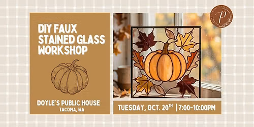 DIY Faux Stained Glass Painting Workshop