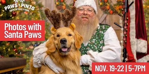 Photos with Santa Paws 