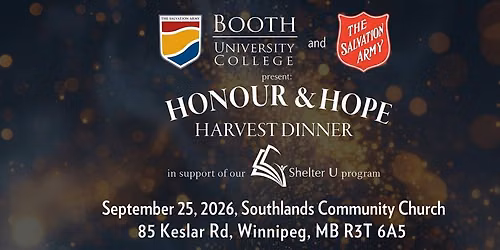 Honour and Hope Harvest Dinner