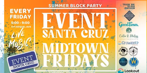 Event Santa Cruz Midtown Fridays Summer Block Party