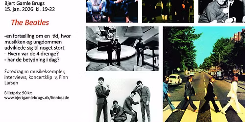 Musikalsk fort\u00e6lling om "The Beatles" ved Finn Larsen