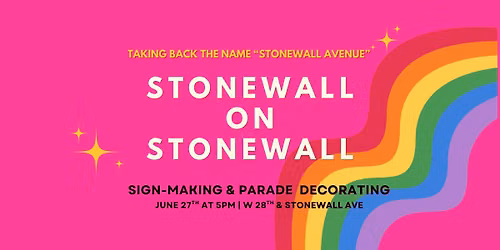 Stonewall on Stonewall Decorating Party!