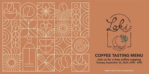 Coffee Tasting Menu!