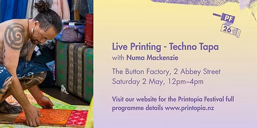 Live Printing | Numa Mackenzie | Techno Tapa
