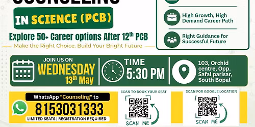 FREE Career Guidance Seminar for PCB Students & Parents