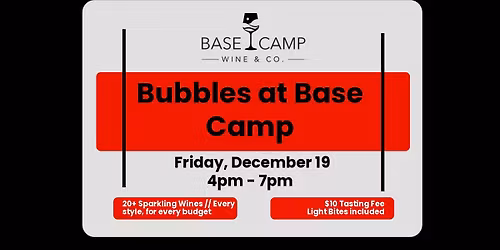Bubbles at Base Camp