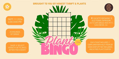 San Diego Plant Bingo