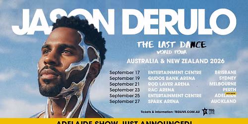 Jason Derulo | \u2018The Last Dance World Tour\u2019 (Adelaide)