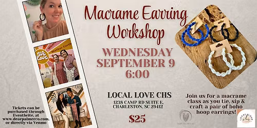Macrame Earring Workshop