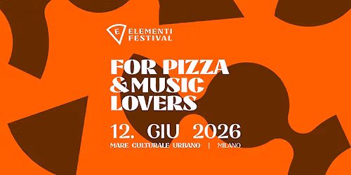Elementi Festival 2026 - Venerd\u00ec 12 giugno