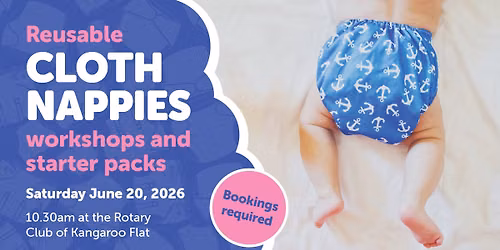 Reusable cloth nappy workshop (bookings required)