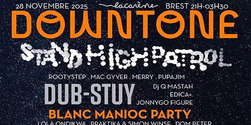 Downtone : Stand High Patrol, Dub-Stuy, Blanc Manioc Party