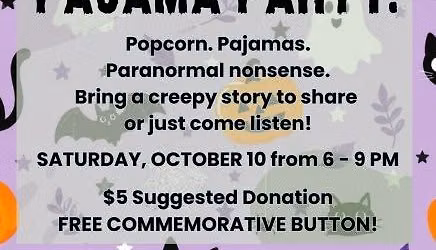 SPOOKY STORIES PAJAMA PARTY!