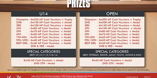 APEX Main Place Chess Tour IX