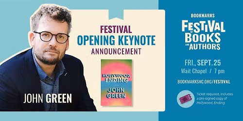 2026 Bookmarks Festival: Opening Keynote with John Green