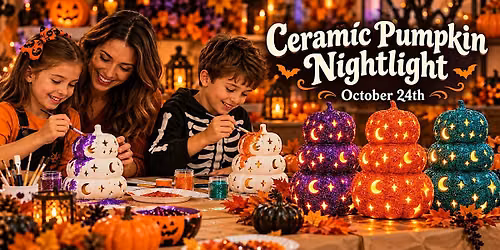 Ceramic Pumpkin Nightlight
