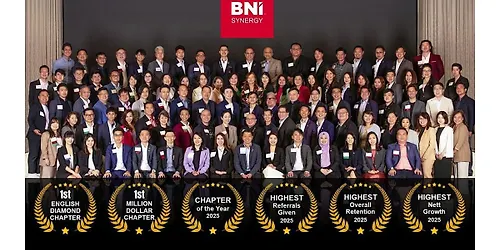 [29 Oct 2026] BNI Synergy Weekly Networking Meeting