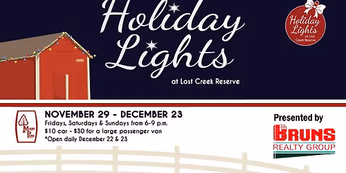 Holiday Lights at Lost Creek Reserve