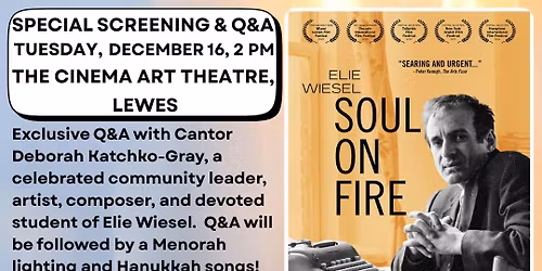 Soul on Fire Film and Hanukkah Event